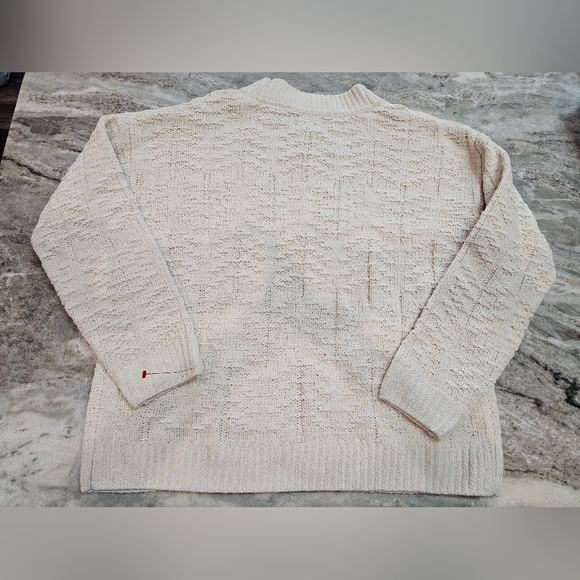 NWT Weatherproof Vintage Cream Chenille Knit Sweater Women’s Large - Picture 8 of 11